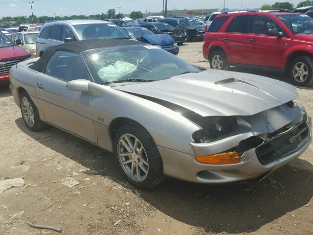 2G1FP32G722133494 - 2002 CHEVROLET CAMARO SILVER photo 1