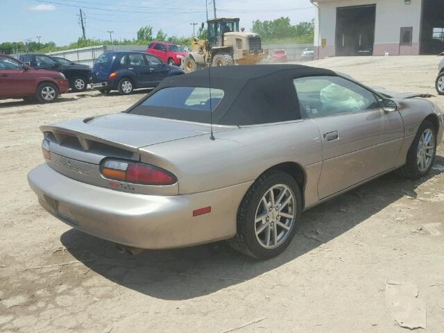 2G1FP32G722133494 - 2002 CHEVROLET CAMARO SILVER photo 4