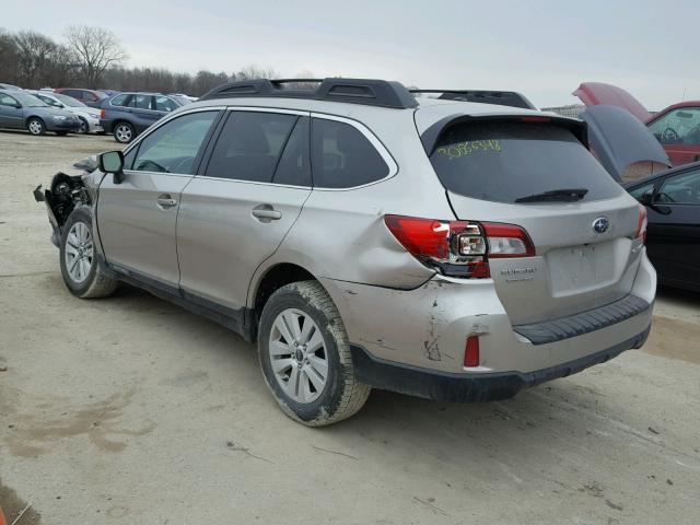 4S4BSBCC1F3361244 - 2015 SUBARU OUTBACK 2. TAN photo 3