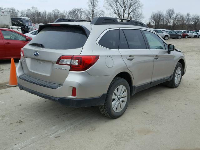 4S4BSBCC1F3361244 - 2015 SUBARU OUTBACK 2. TAN photo 4