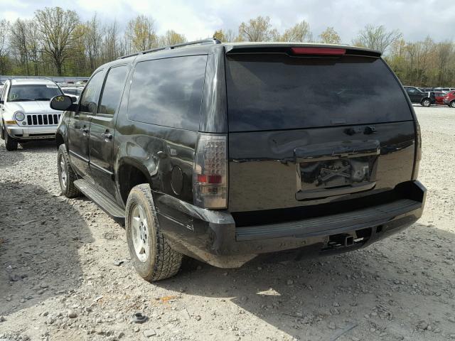 3GNFC16J67G301165 - 2007 CHEVROLET SUBURBAN C BLACK photo 3