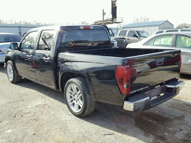 1GTCS13E778225063 - 2007 GMC CANYON BLACK photo 3