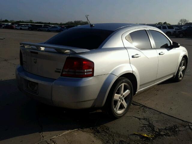 1B3LC56R38N107325 - 2008 DODGE AVENGER SX SILVER photo 4