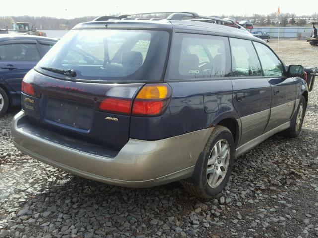 4S3BH665237640553 - 2003 SUBARU LEGACY OUT BLUE photo 4