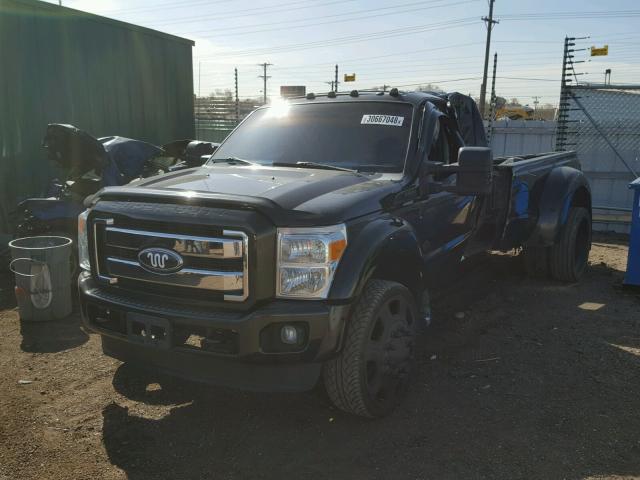 1FT8W4DT6BEB02812 - 2011 FORD F450 SUPER BLACK photo 2