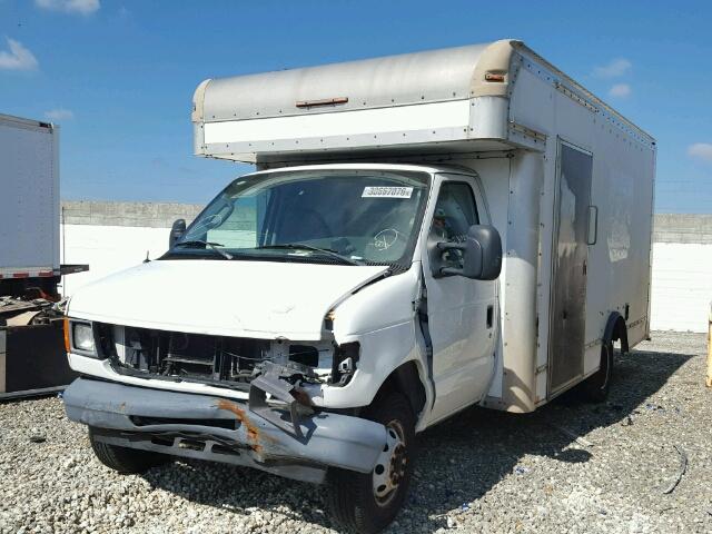 1FDWE35L86HA76393 - 2006 FORD E350 SUPER WHITE photo 2