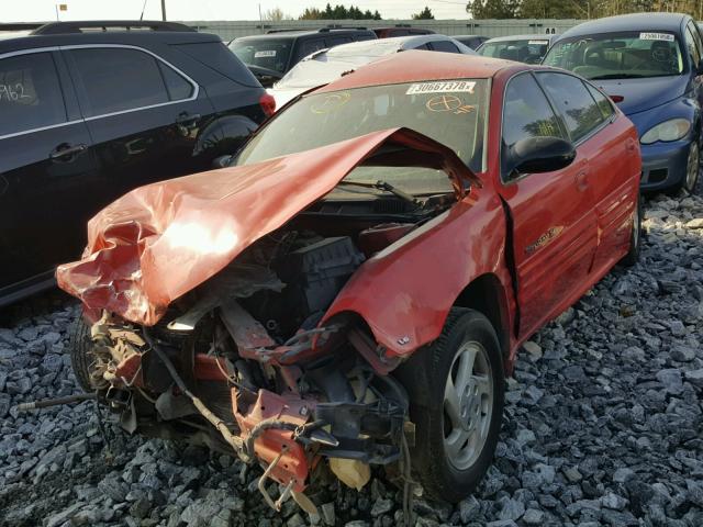 1G2NF52E8YC503333 - 2000 PONTIAC GRAND AM S Կարմիր լուսանկար 2