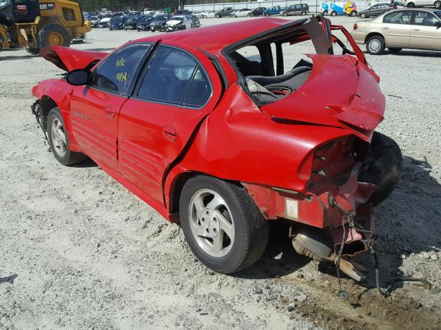 1G2NF52E8YC503333 - 2000 PONTIAC GRAND AM S Կարմիր լուսանկար 3