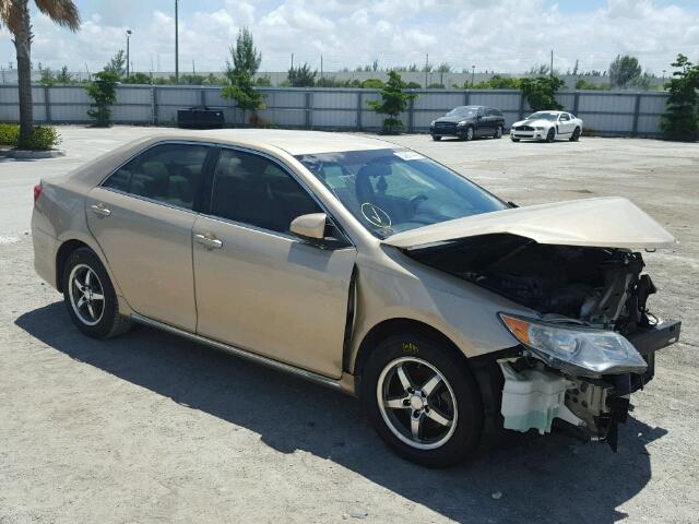 4T1BF1FK8CU007664 - 2012 TOYOTA CAMRY/SE/L BEIGE photo 1