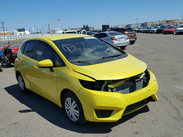 JHMGK5H53GX016747 - 2016 HONDA FIT LX Jaune photo 1