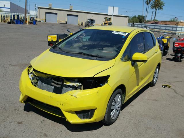 JHMGK5H53GX016747 - 2016 HONDA FIT LX Jaune photo 2