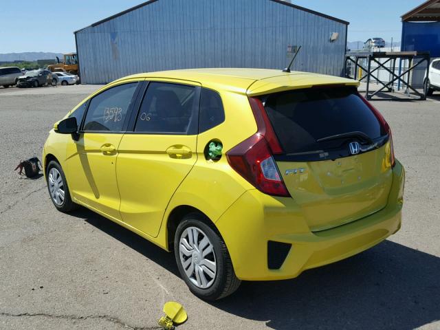 JHMGK5H53GX016747 - 2016 HONDA FIT LX YELLOW photo 3