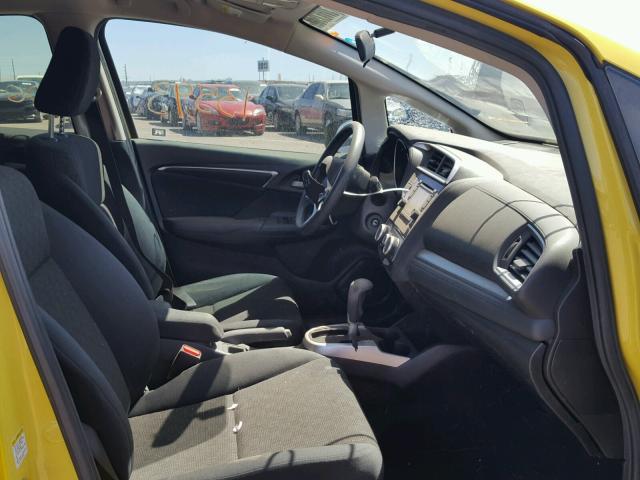 JHMGK5H53GX016747 - 2016 HONDA FIT LX Jaune photo 5