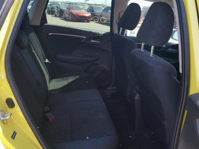 JHMGK5H53GX016747 - 2016 HONDA FIT LX Jaune photo 6