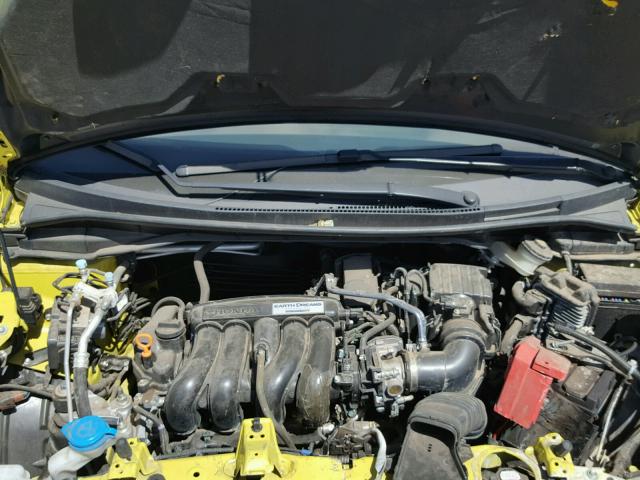 JHMGK5H53GX016747 - 2016 HONDA FIT LX Jaune photo 7