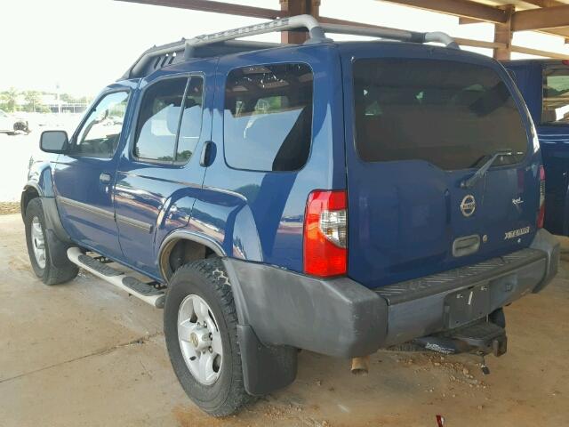 5N1ED28Y74C644031 - 2004 NISSAN XTERRA XE BLUE photo 3