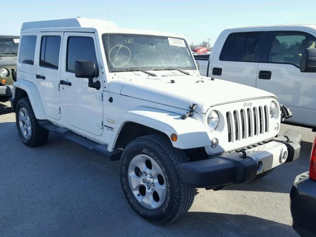 1C4HJWEG2EL187983 - 2014 JEEP WRANGLER U WHITE photo 1