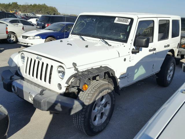 1C4HJWEG2EL187983 - 2014 JEEP WRANGLER U WHITE photo 2