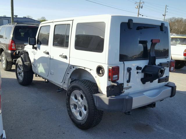 1C4HJWEG2EL187983 - 2014 JEEP WRANGLER U WHITE photo 3