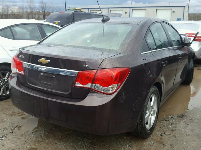 1G1PC5SB9F7272962 - 2015 CHEVROLET CRUZE LT BURGUNDY photo 4