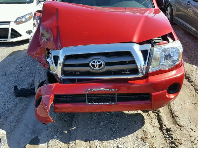 5TETX4CN1AZ701302 - 2010 TOYOTA TACOMA ACC RED photo 7