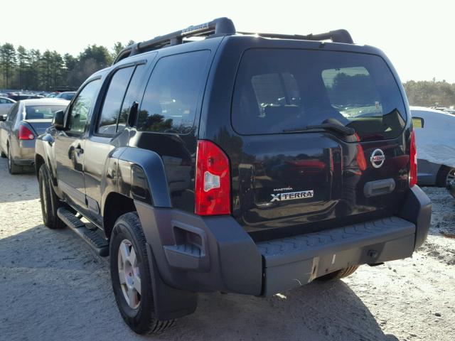 5N1AN08W15C654070 - 2005 NISSAN XTERRA OFF BLACK photo 3