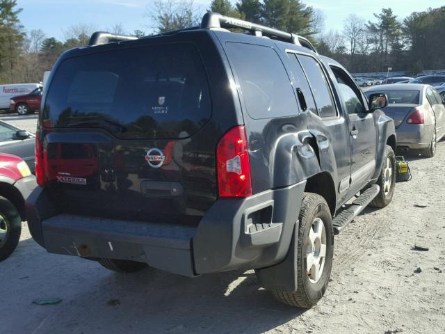 5N1AN08W15C654070 - 2005 NISSAN XTERRA OFF BLACK photo 4