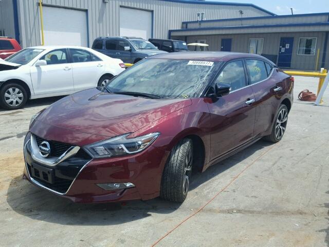 1N4AA6AP7HC382592 - 2017 NISSAN MAXIMA 3.5 BURGUNDY photo 2