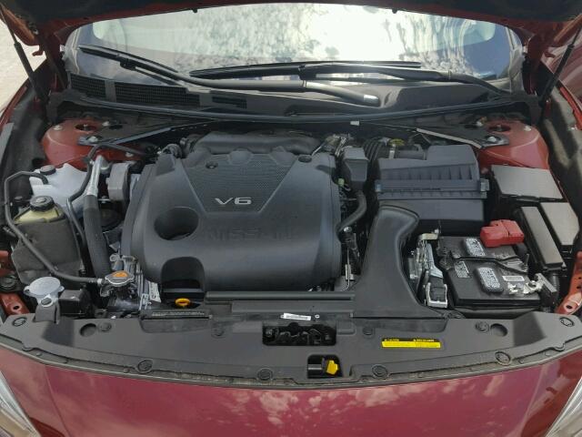 1N4AA6AP7HC382592 - 2017 NISSAN MAXIMA 3.5 BURGUNDY photo 7