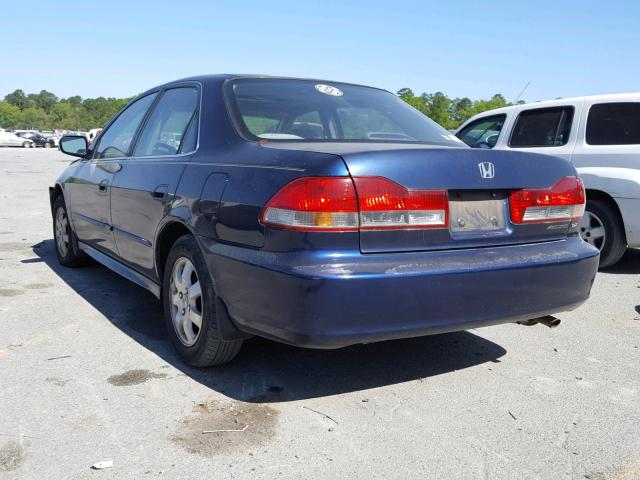 1HGCG56651A146845 - 2001 HONDA ACCORD EX BLUE photo 3