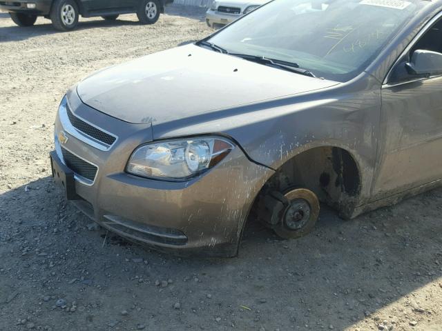 1G1ZC5E08CF214877 - 2012 CHEVROLET MALIBU 1LT 棕色 照片 9