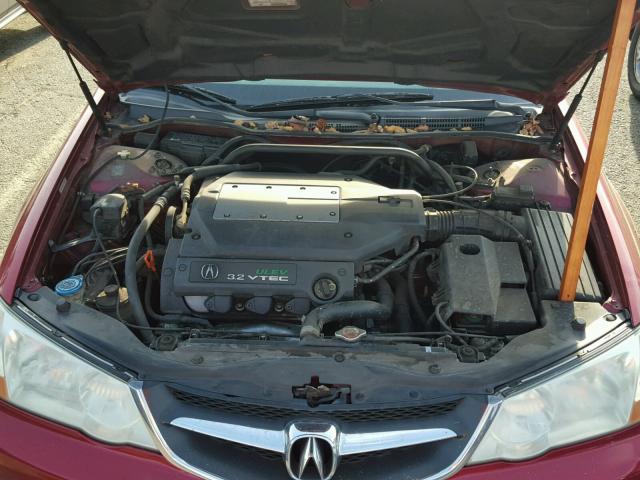 19UUA56613A004582 - 2003 ACURA 3.2TL RED photo 7