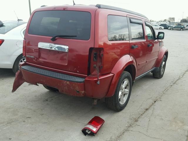 1D8GU58K08W124088 - 2008 DODGE NITRO SLT RED photo 4