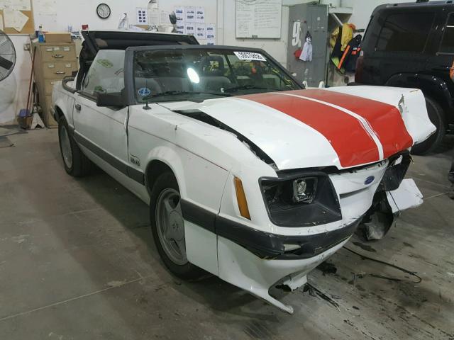 1FABP27M5GF172501 - 1986 FORD MUSTANG LX WHITE photo 1