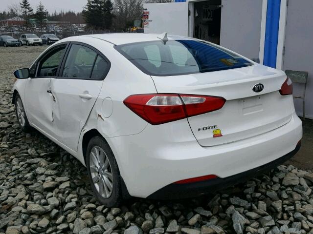 KNAFX4A6XF5435813 - 2015 KIA FORTE LX WHITE photo 3