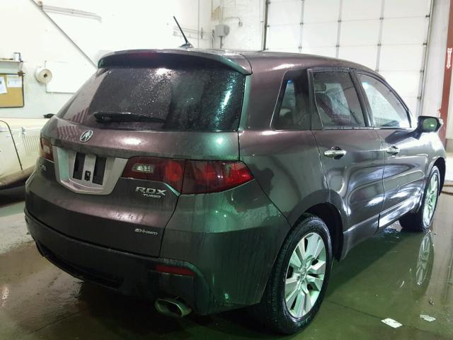 5J8TB1H58AA006574 - 2010 ACURA RDX GRAY photo 4