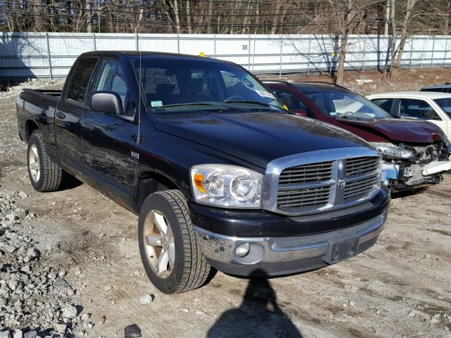 1D7HU18287J558093 - 2007 DODGE RAM 1500 S BLACK photo 1