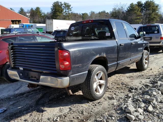 1D7HU18287J558093 - 2007 DODGE RAM 1500 S BLACK photo 4