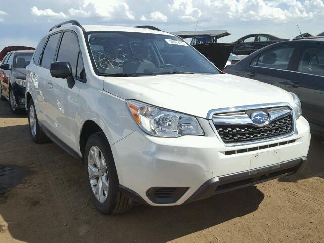 JF2SJABC0FH464436 - 2015 SUBARU FORESTER 2 WHITE photo 1