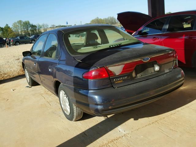 1FAFP6631XK142064 - 1999 FORD CONTOUR SE BLUE photo 3