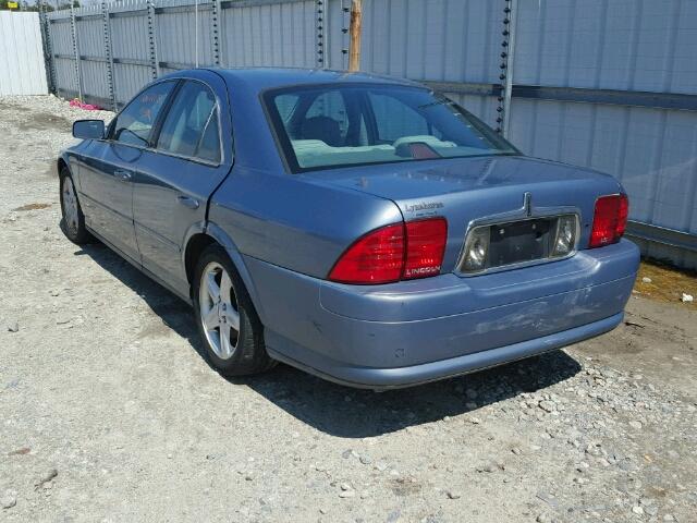 1LNHM86S7YY871842 - 2000 LINCOLN LS BLUE photo 3