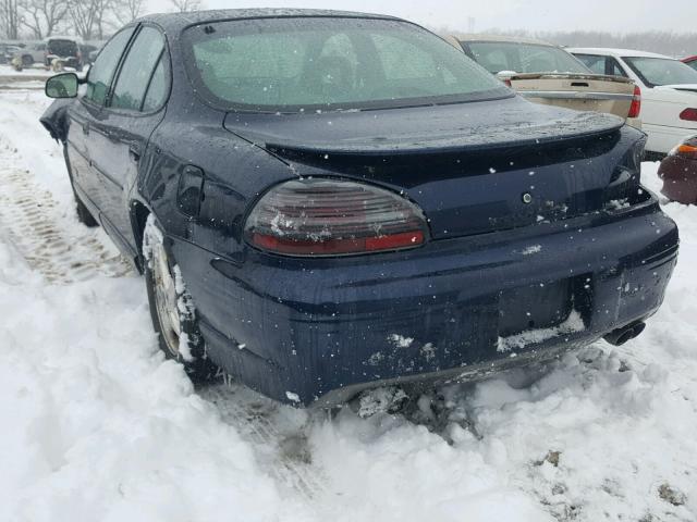 1G2WR52112F133390 - 2002 PONTIAC GRAND PRIX BLUE photo 3