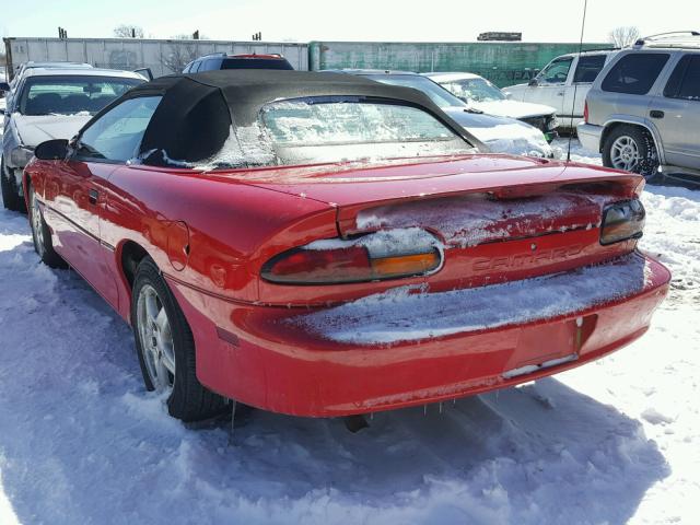 2G1FP32K5V2127041 - 1997 CHEVROLET CAMARO BAS RED photo 3