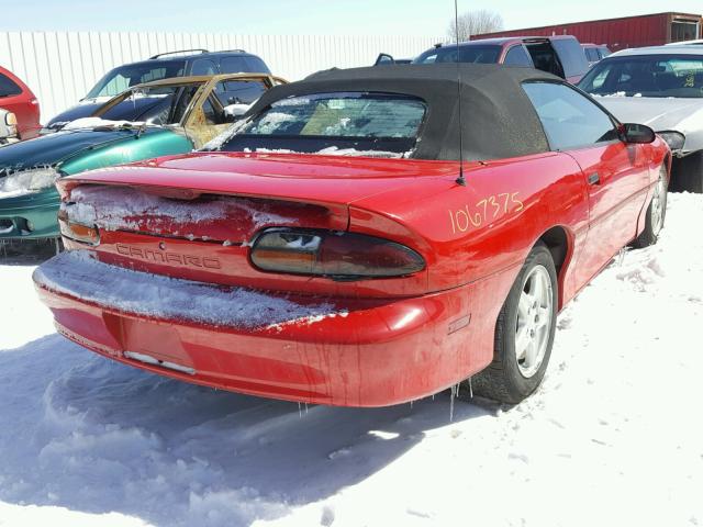 2G1FP32K5V2127041 - 1997 CHEVROLET CAMARO BAS RED photo 4