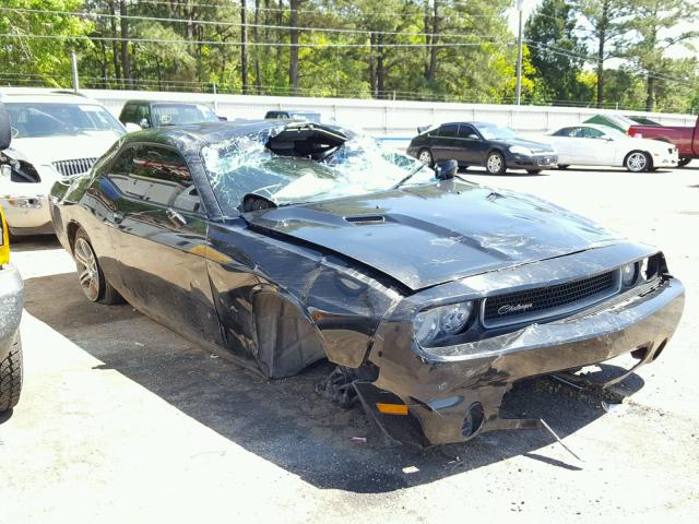 2C3CDYAG3CH161250 - 2012 DODGE CHALLENGER BLACK photo 1