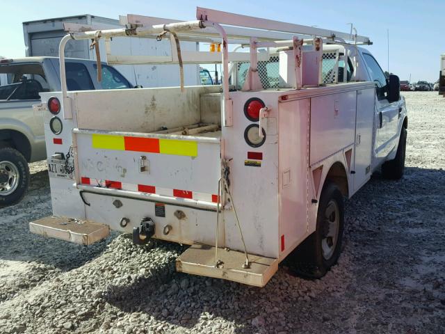 1FDWF30578EC54871 - 2008 FORD F350 SRW S WHITE photo 4