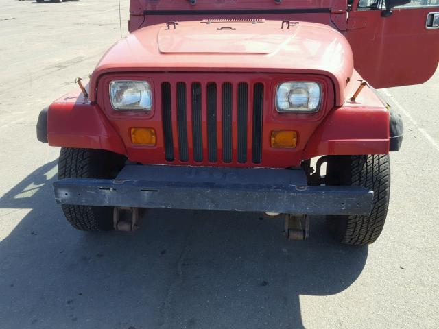 2BCHV81S1JB531969 - 1988 JEEP WRANGLER S RED photo 7