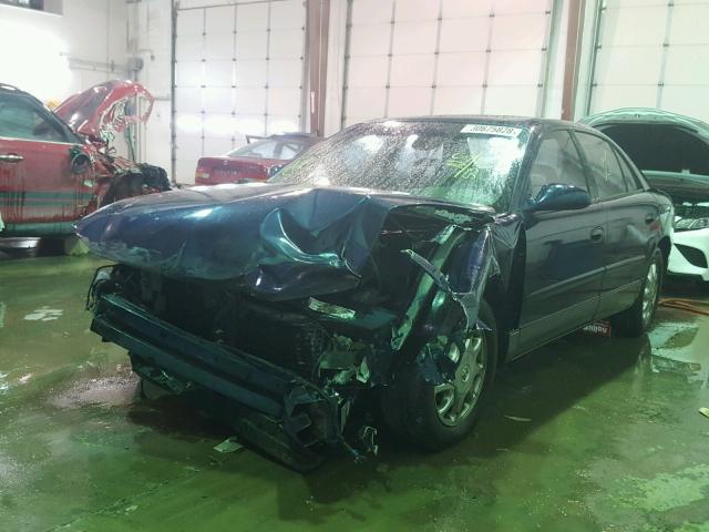 2G4WF551721165375 - 2002 BUICK REGAL GS BLUE photo 2