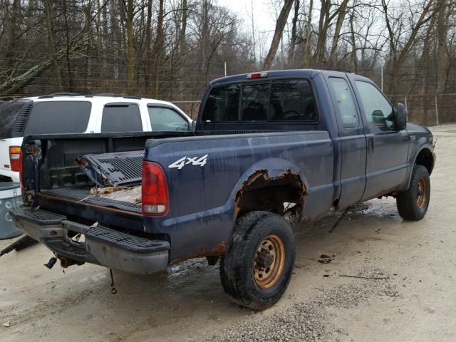 1FTSX31S42ED51845 - 2002 FORD F350 SRW S BLUE photo 4