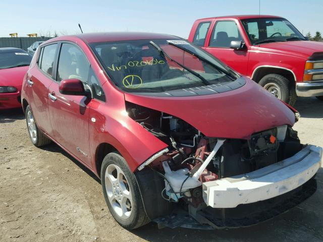 JN1AZ0CP3CT020106 - 2012 NISSAN LEAF SV RED photo 1